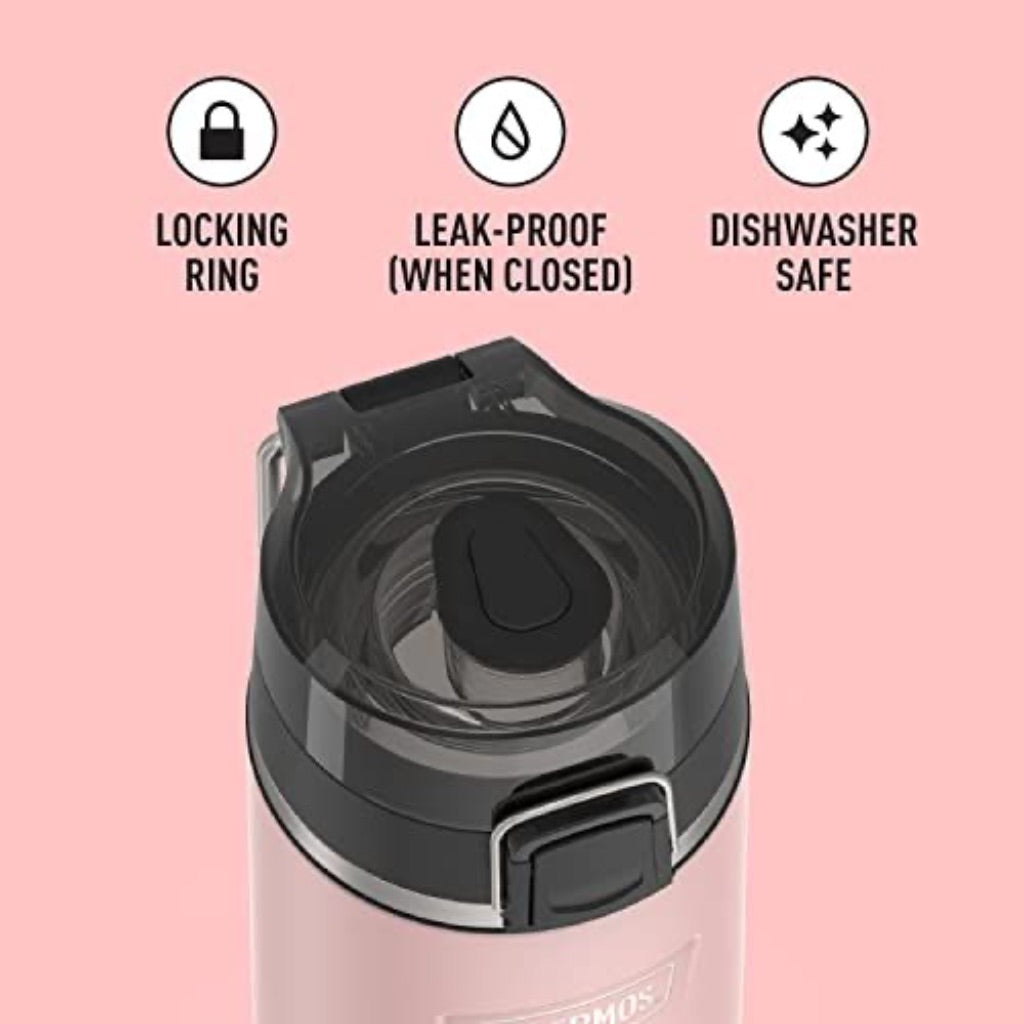 Thermos Icon Series Vacuum Insulated Stainless Steel Water Bottle, 24oz - Sunset Pink