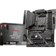 MSI MAG B550 TOMAHAWK MAX WIFI, AMD B550 ATX AM4, 4 Dimm DDR4, PCIE 4.0, M.2 X 2, USB 3.2 Ports, JRGB JRAINBOW, WIFI 6