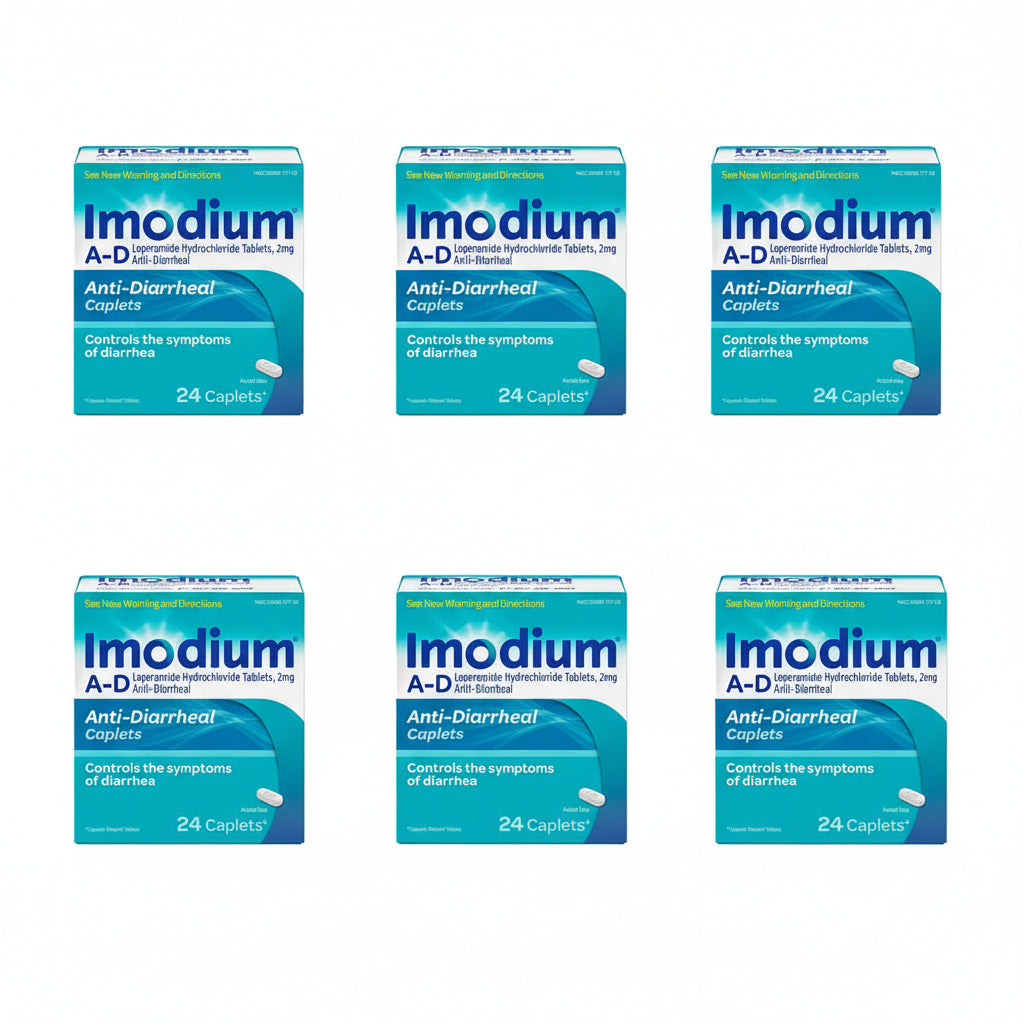 Imodium Anti-Diarrheal Caplets - 24ct - 6 Pack