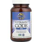 Garden of Life Vitamin Code Men Whole Food Daily Multivitamin for Men - 120 Veggie Caps