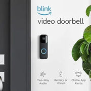 Blink Video Doorbell (2023), Two-Way Audio, HD Video, Alexa Enabled, Wired or Wire-Free - Black