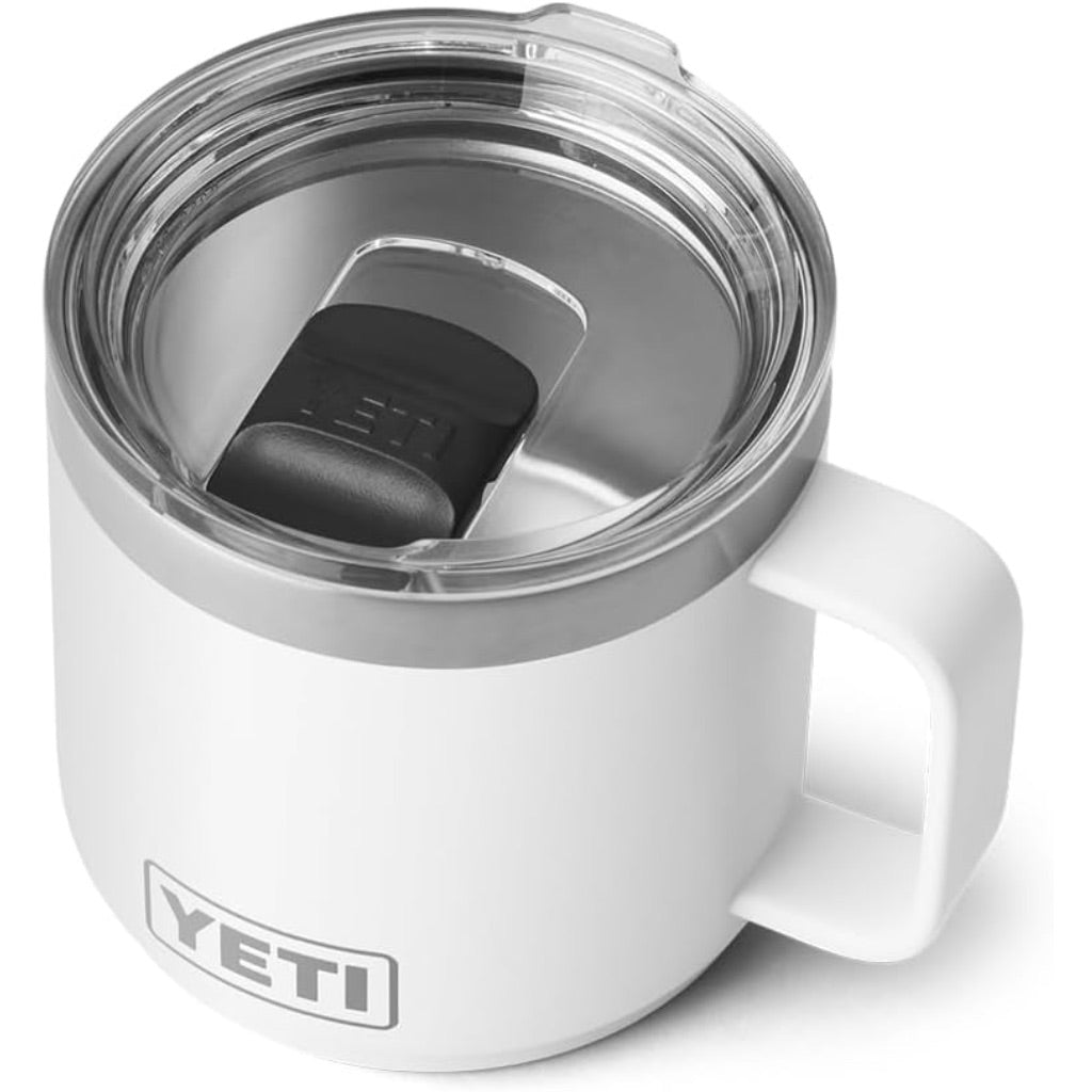 Yeti  Rambler 14 oz Stackable Mug, Stainless Steel with MagSlider Lid - White