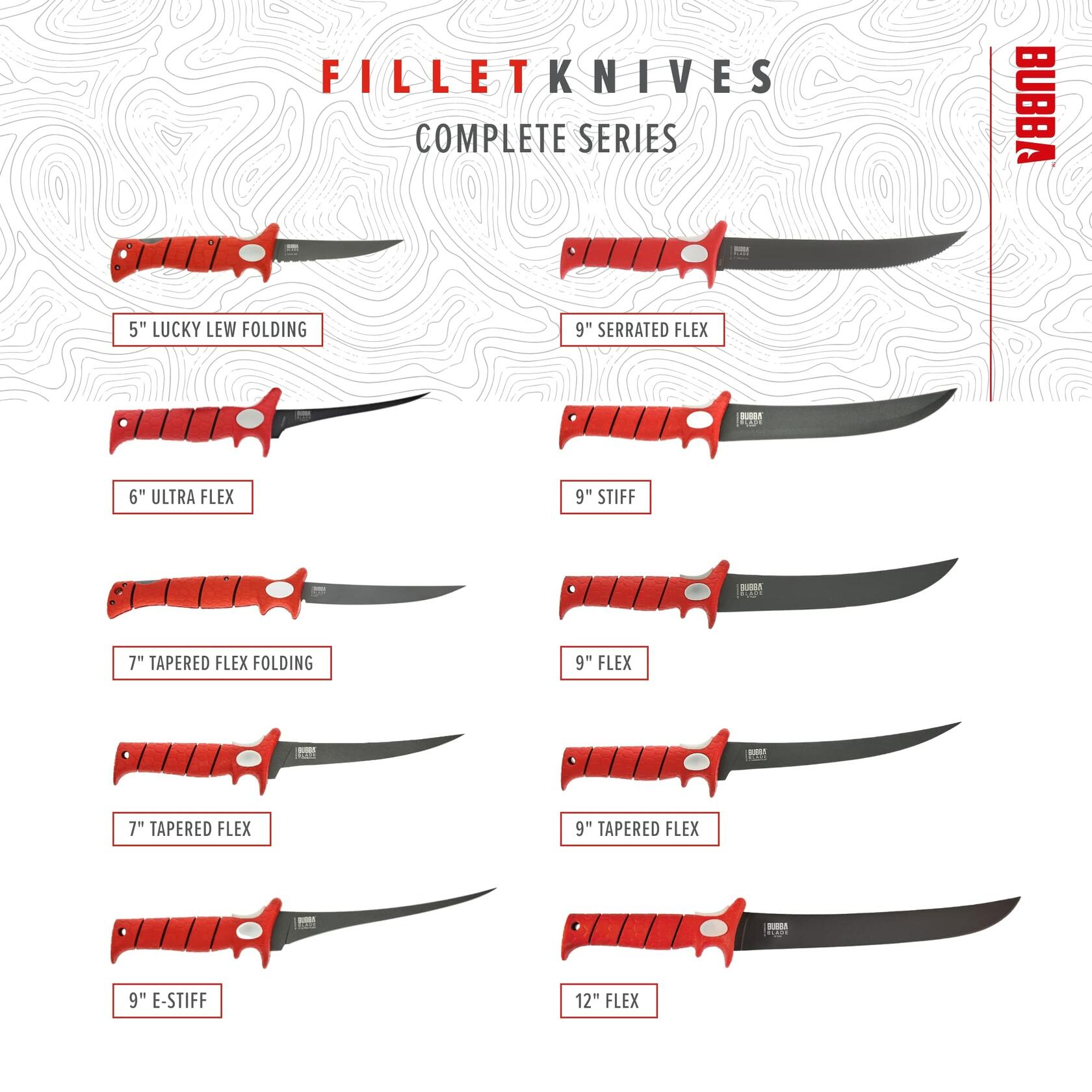 Bubba Knives 7" Tapered Flex Fillet Knife