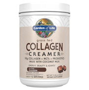 Garden of Life Grass Fed Collagen Creamer + Coconut MCTs - Chocolate, 12 Servings
