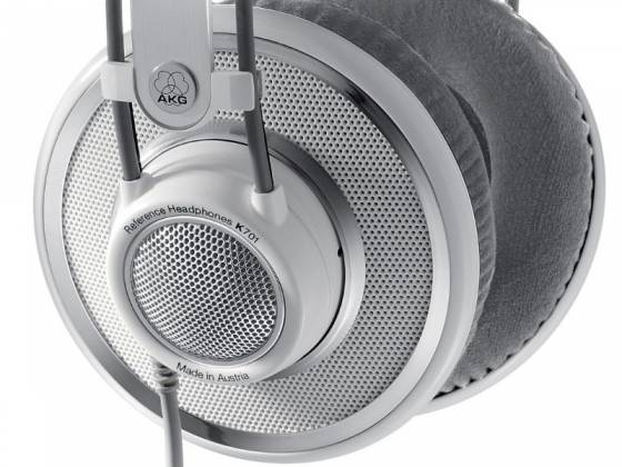 AKG K701 Open Back Studio Reference Headphones (2458X00180) - White