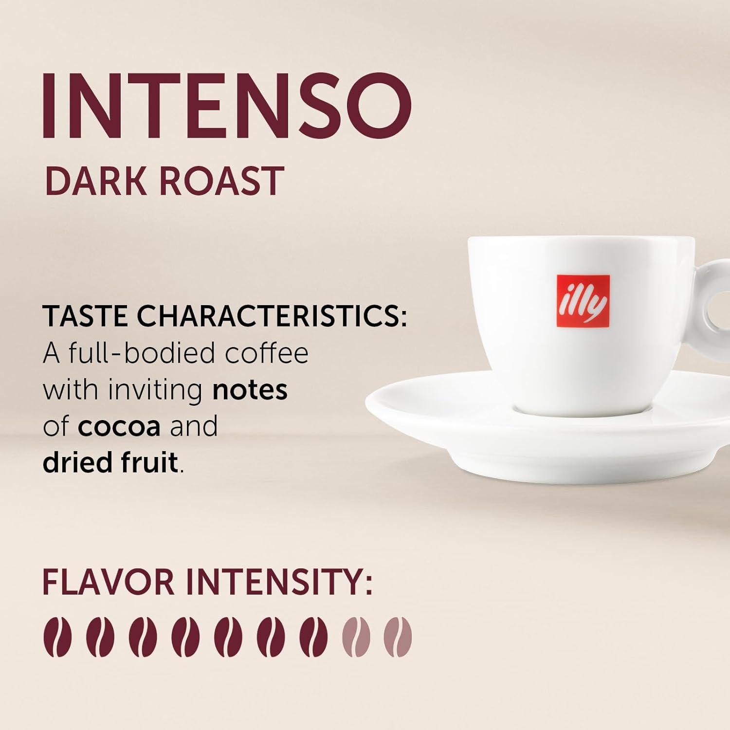 Illy Intenso Dark Roast Espresso Ground Coffee - 8.8oz