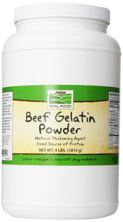 NOW Foods Real Food Beef Gelatin Powder, 4 lbs.