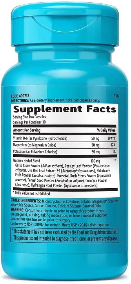 GNC Total Lean Waterex Enhanced with Vital Electrolytes - 60 Capsules