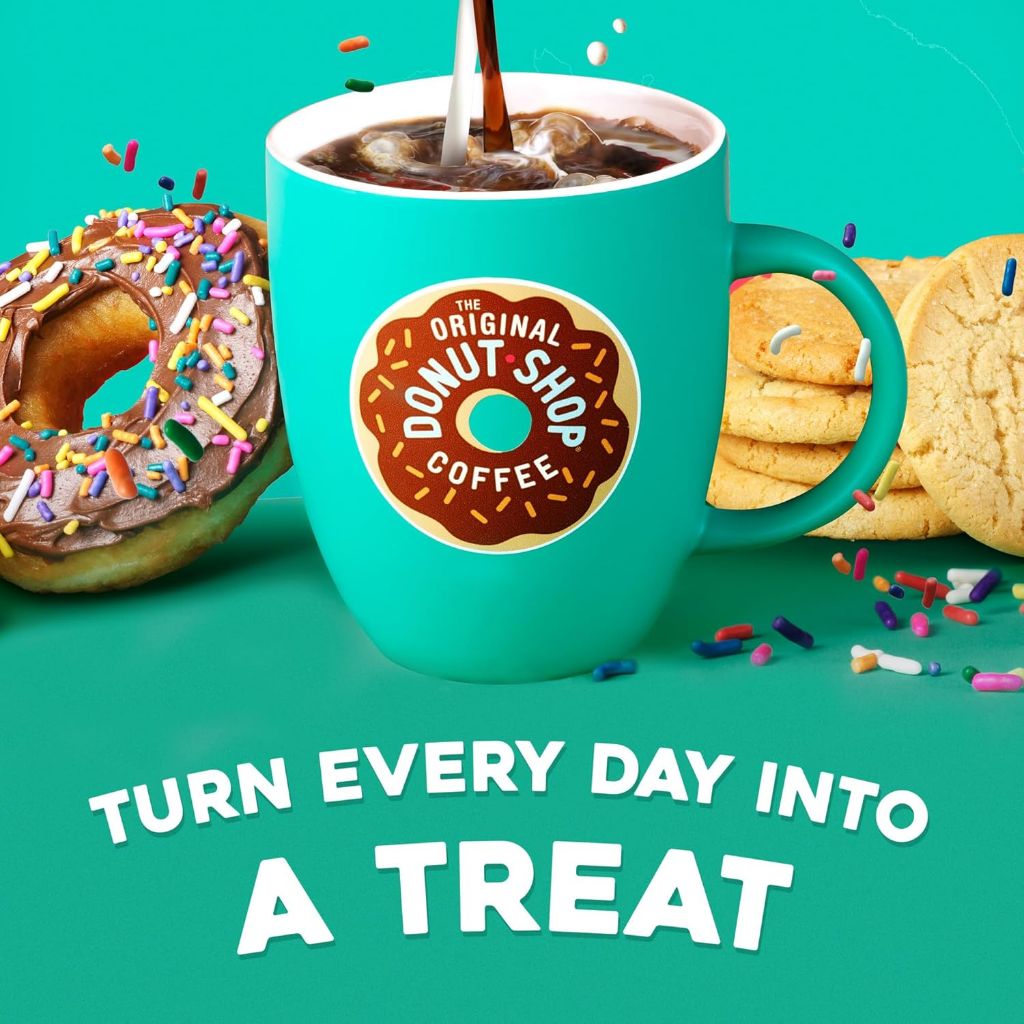 The Original Donut Shop Dark Roast Keurig K-Cup Coffee Pods, 60ct (6 Packs of 10)