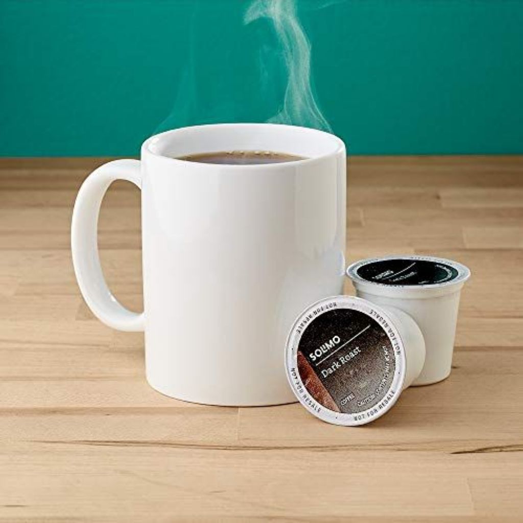 Solimo Dark Roast Keurig K-Cup Coffee Pods, 100ct