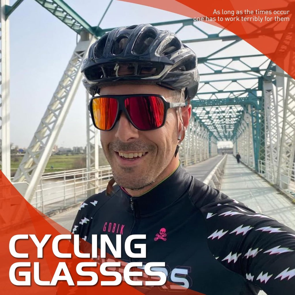 KAPVOE K64 Unisex Adult Polarized Sports Sunglasses, UV 400 Protection - White