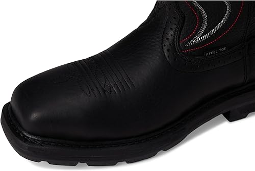 Ariat Men's Sierra Shock Shield Steel Toe Work Boots - Black, Size 8 Wide