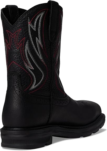 Ariat Men's Sierra Shock Shield Steel Toe Work Boots - Black, Size 8 Wide