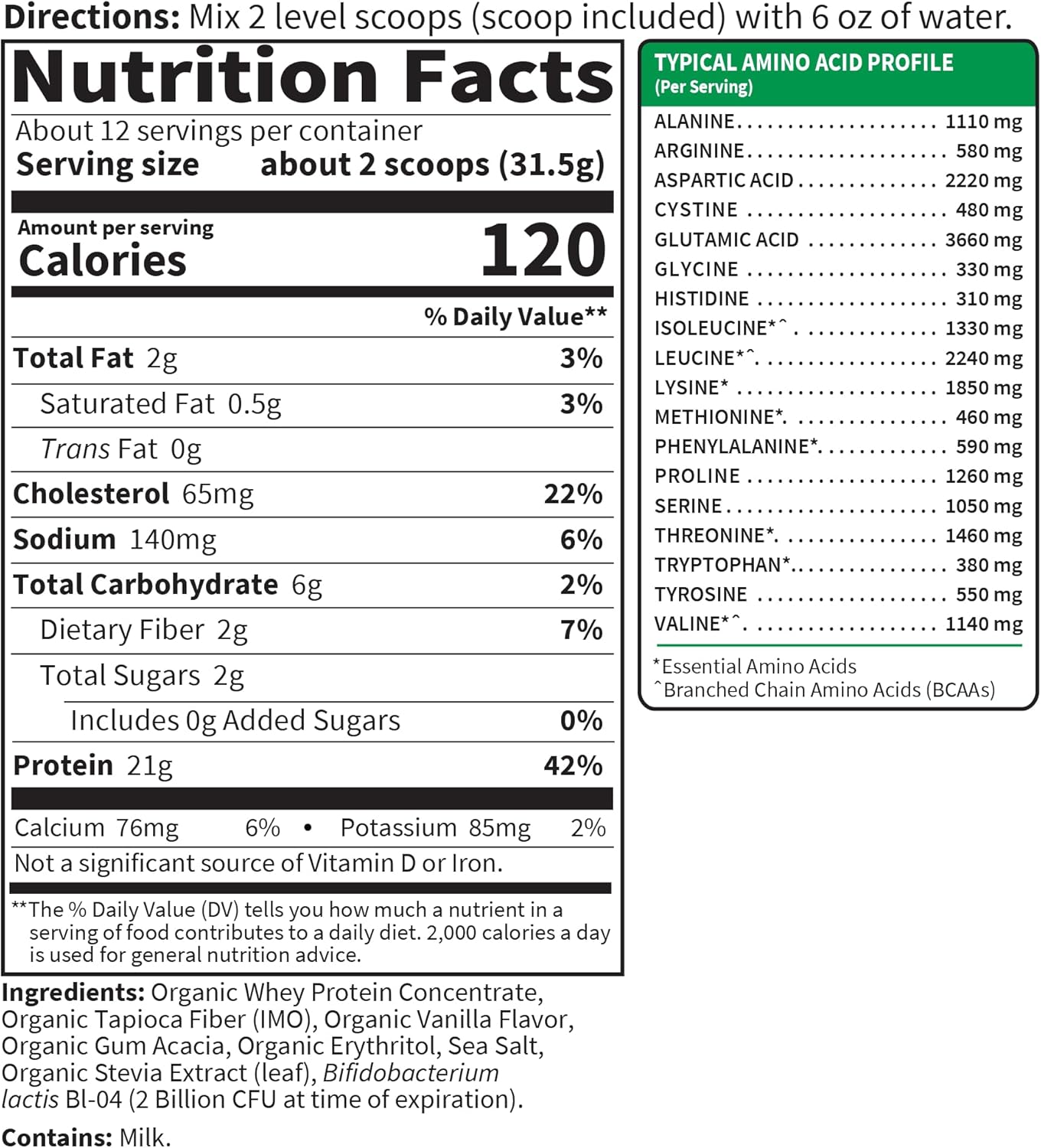 Garden of Life Sport Certified Grass-Fed Whey Protein Powder - Vanilla, 23oz