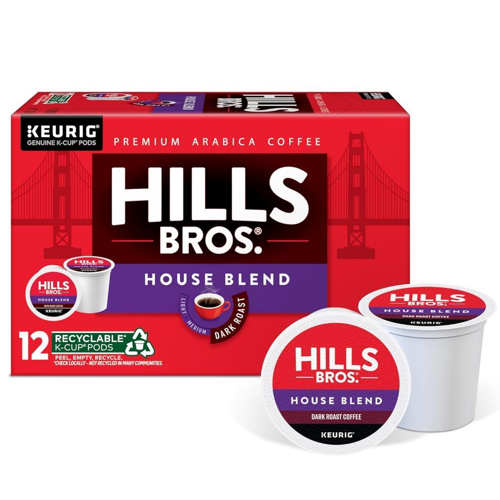 Hills Bros House Blend Keurig K-Cup Coffee Pods, 72ct