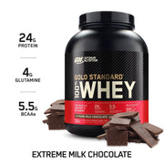 Optimum Nutrition Gold Standard 100% Whey Protein Powder, Milk Chocolate, 5lb