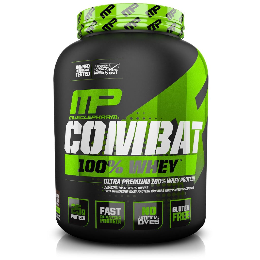 MusclePharm Combat Ultra Premium 100% Whey Protein Powder, Chocolate Milk, 5 Lbs