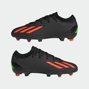 adidas Unisex X Speedportal.3 FirmGround Soccer Cleats - Black/Red/Green, 7.5/8.5
