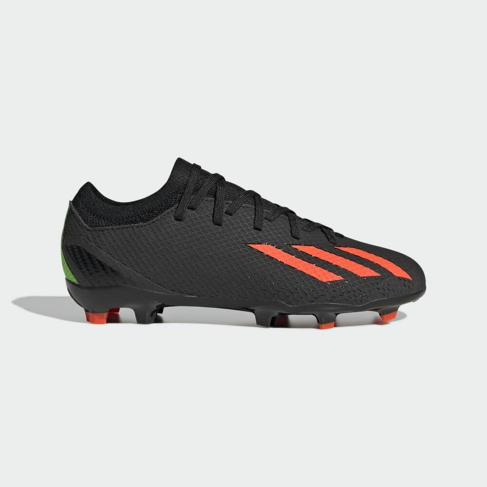 adidas Unisex X Speedportal.3 FirmGround Soccer Cleats - Black/Red/Green, 7.5/8.5