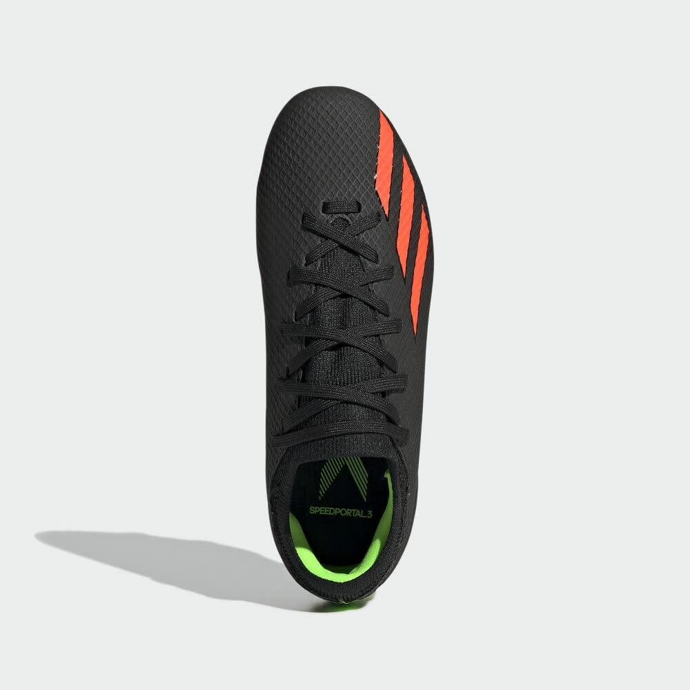 adidas Unisex X Speedportal.3 FirmGround Soccer Cleats - Black/Red/Green, 7.5/8.5