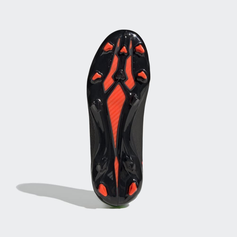 adidas Unisex X Speedportal.3 FirmGround Soccer Cleats, Black/Red/Green, 7.5/8.5