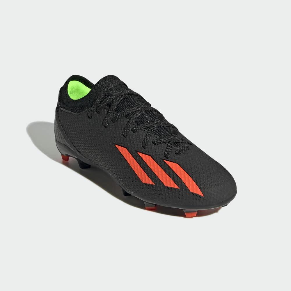 adidas Unisex X Speedportal.3 FirmGround Soccer Cleats - Black/Red/Green, 7.5/8.5