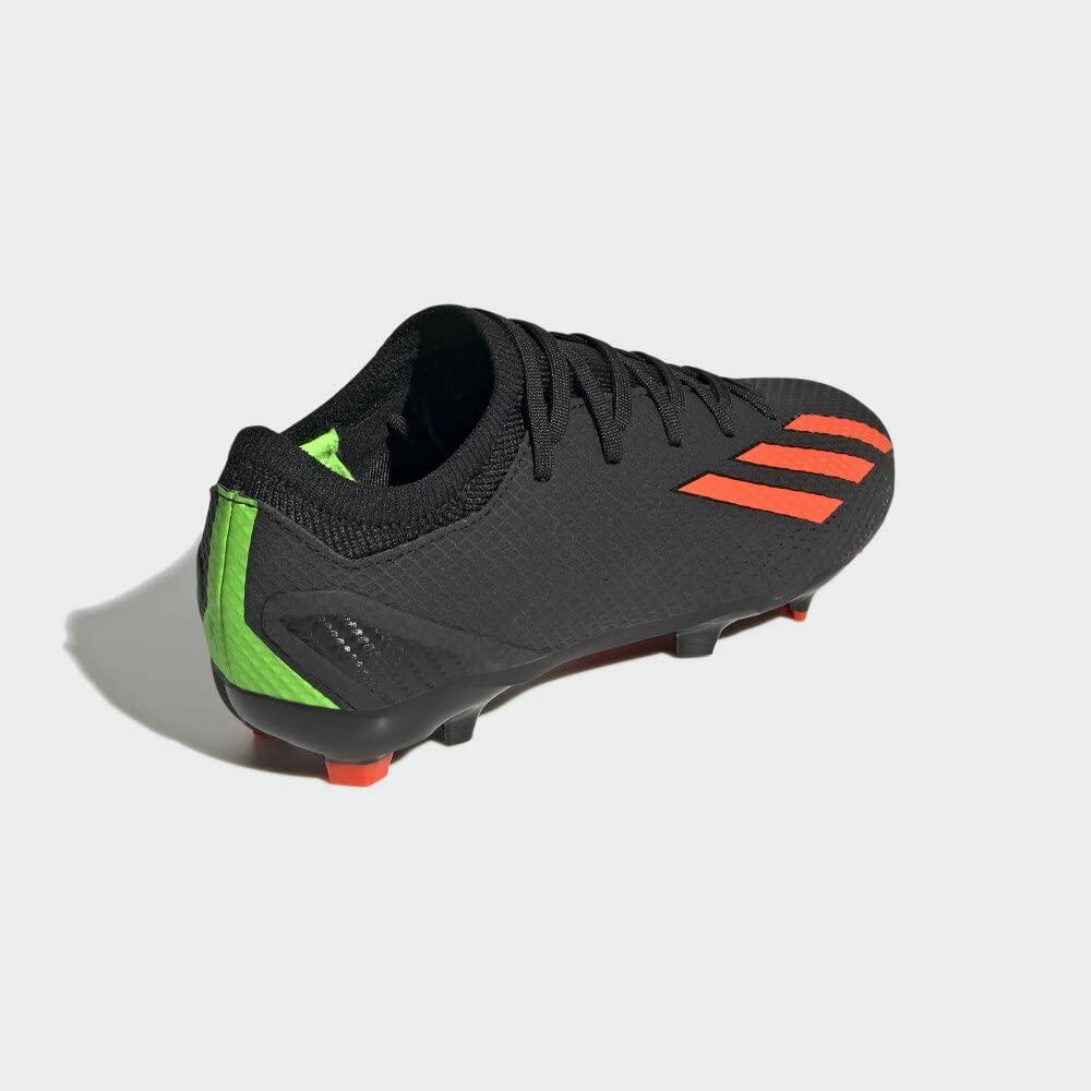adidas Unisex X Speedportal.3 FirmGround Soccer Cleats - Black/Red/Green, 7.5/8.5