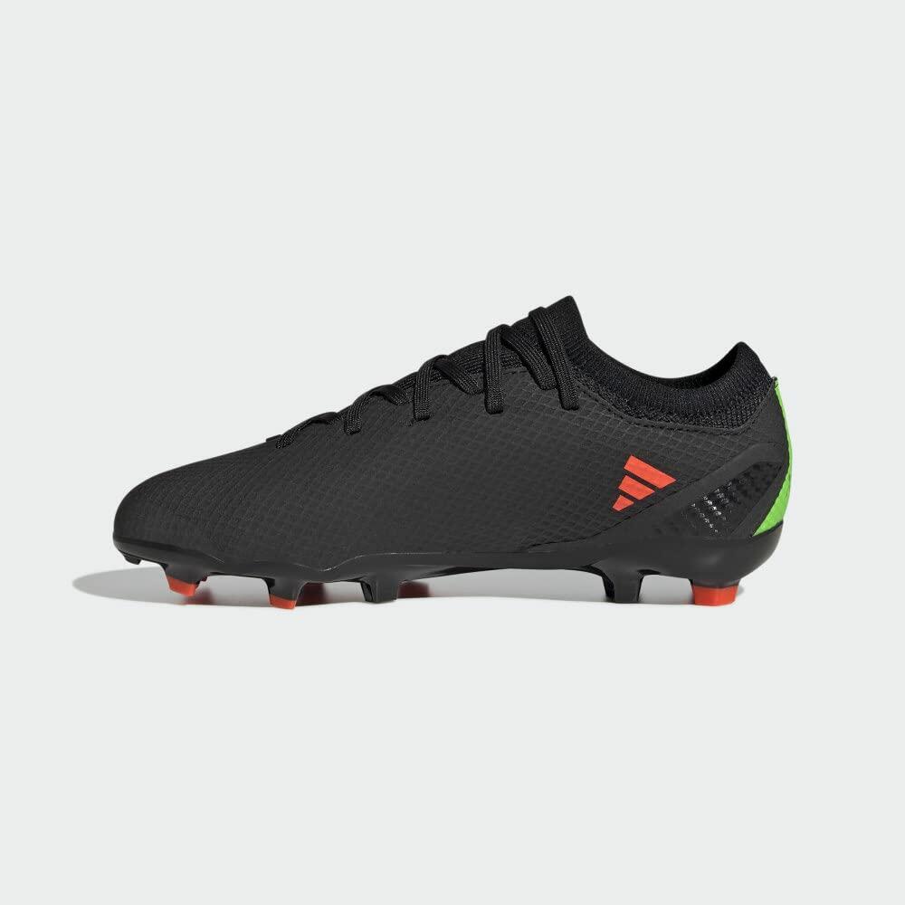 adidas Unisex X Speedportal.3 FirmGround Soccer Cleats - Black/Red/Green, 7.5/8.5