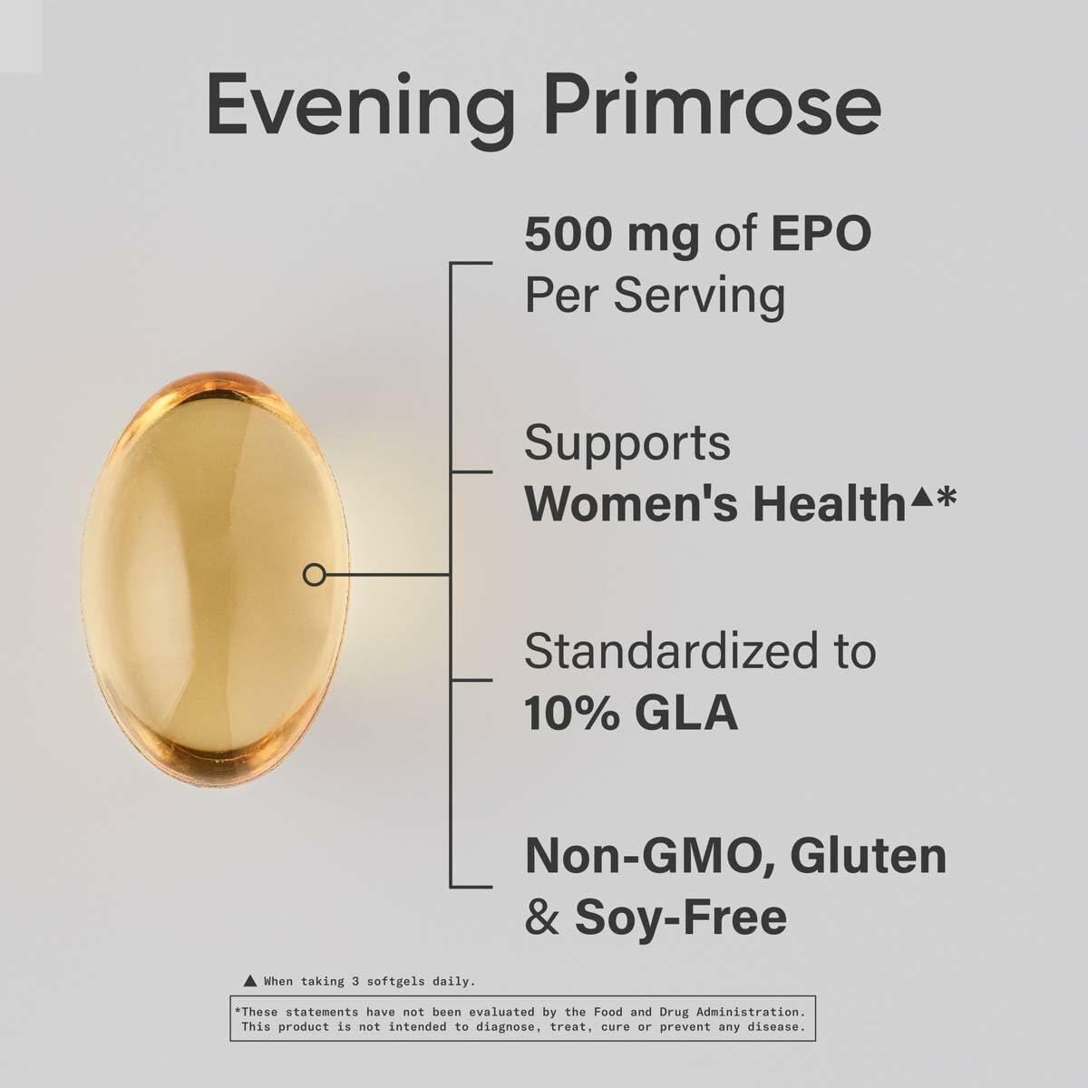 Sports Research Evening Primrose Oil 500mg, 240 Minigels