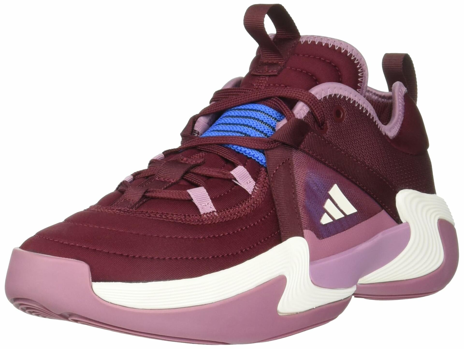 adidas Women's Exhibit Select Basketball Shoes, Red/Wonder Orchid, 13.5