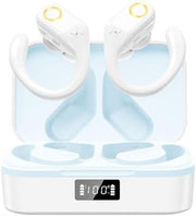Mysic Wireless Bluetooth Earbuds, HiFi Stereo 60H Playtime, ENC Noise Canceling, IPX7 Waterproof - White