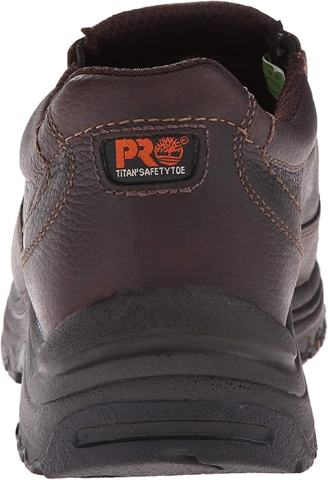 Timberland Pro Men's Titans Relaxed Fit Slip-On Work Shoes with Alloy Toe - Brown, Size 11W