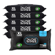 DUDE Wipes XL Flushable Wipes, Unscented - 6 Pack, 288 Wipes