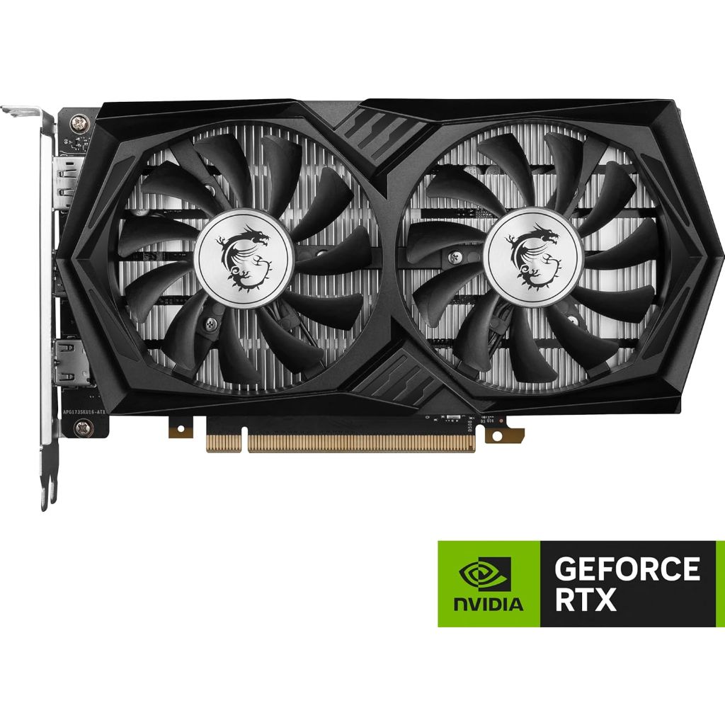 MSI Gaming RTX 3050 Gaming X 6G Graphics Card (NVIDIA RTX 3050, 96-Bit, Boost Clock: 1507 MHz, 6GB GDDR6 14 Gbps, HDMI/DP, Ampere Architecture)