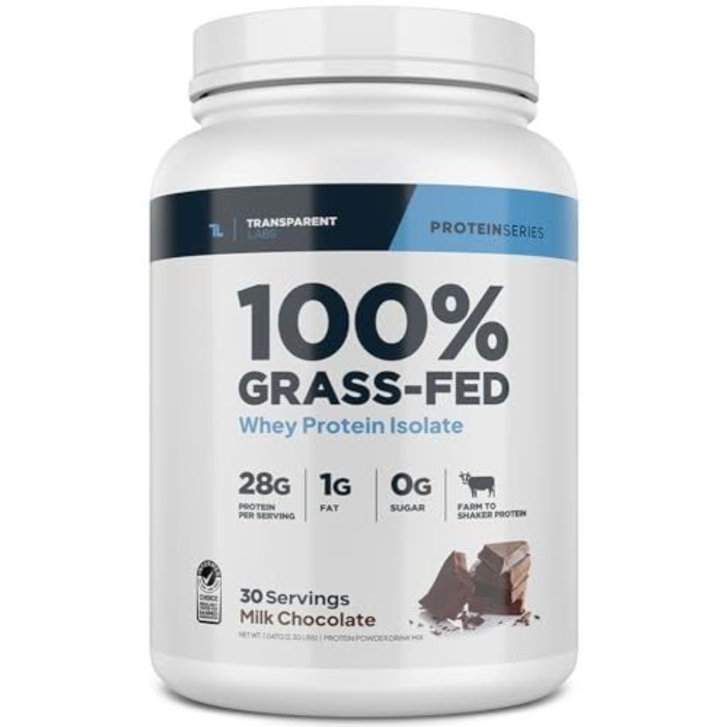 Transparent Labs Grass-Fed Whey Protein Isolate - Milk Chocolate -  30 Servings