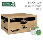 Green Mountain Coffee Half-Caff Medium Roast Keurig K-Cup Pods, 72ct Bulk