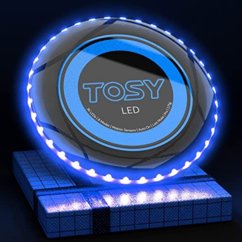 TOSY Ultimate Flying Disc Toy w/ 36 Super Bright LED Lights, Rechargeable