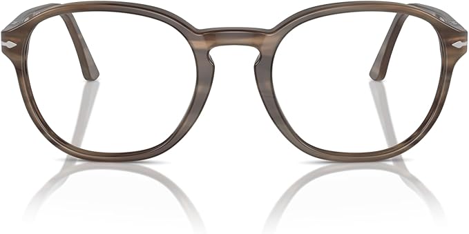 Persol PO3343V 1208 Eyewear Frames - Striped Brown, 51/21/145