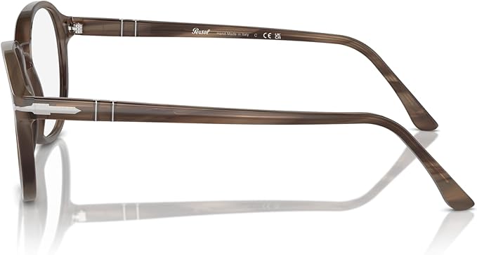 Persol PO3343V 1208 Eyewear Frames - Striped Brown, 51/21/145