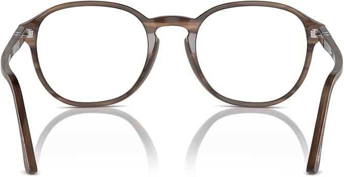 Persol PO3343V 1208 Eyewear Frames - Striped Brown, 51/21/145