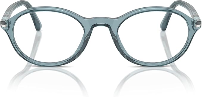 Persol Women's PO3351V 1204 Eyewear Frames - Transparent Blue, 52/21/145