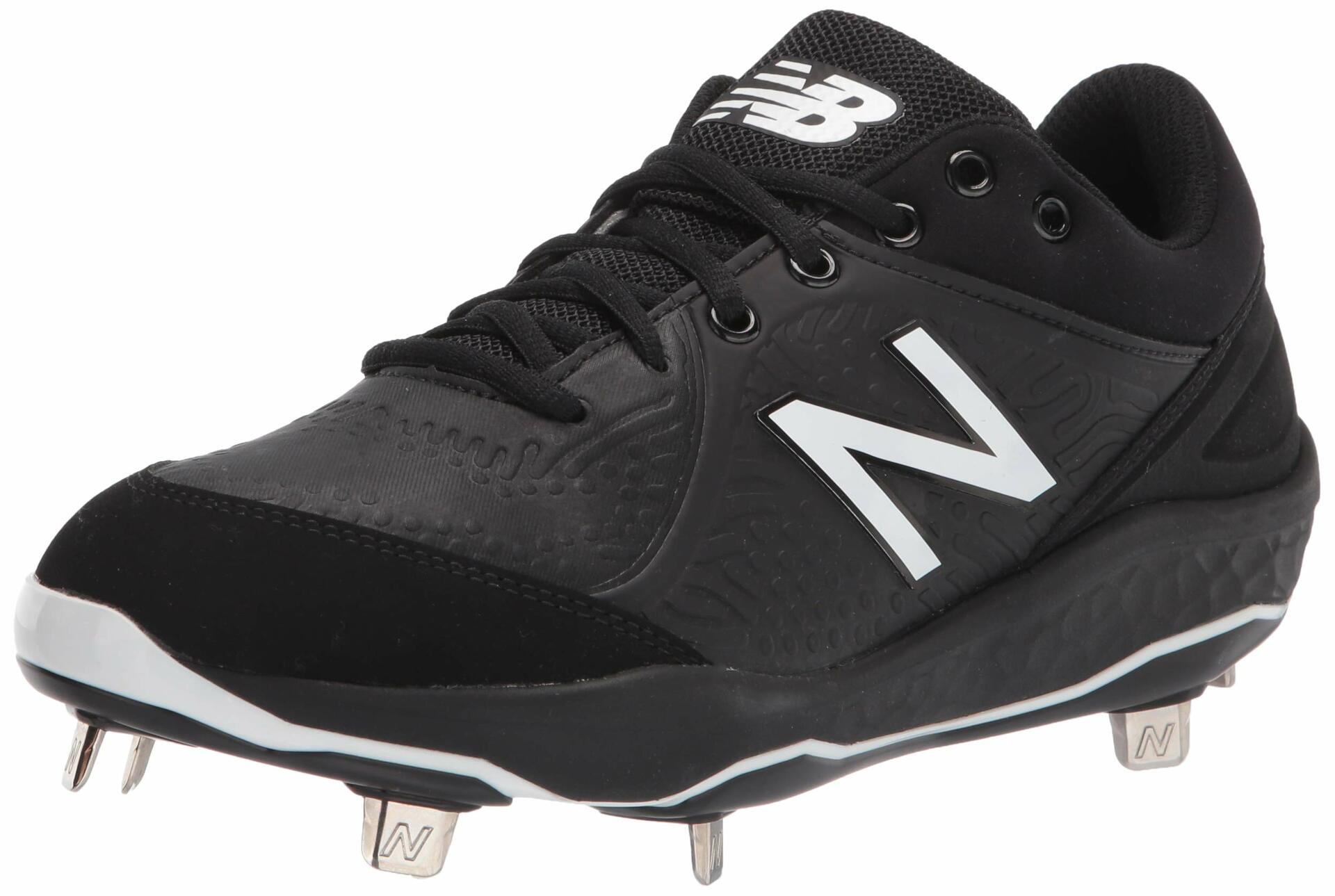 New Balance Men's Fresh Foam 3000 V5 Metal Baseball Cleats,  Black, 7 Wide