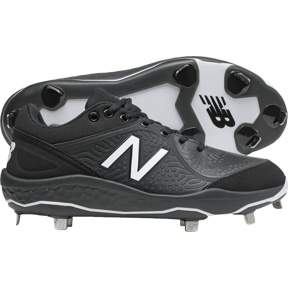 New Balance Men's Fresh Foam 3000 V5 Metal Baseball Cleats -  Black, 7 Wide