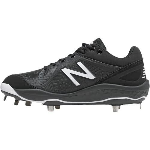 New Balance Men's Fresh Foam 3000 V5 Metal Baseball Cleats,  Black, 7 Wide