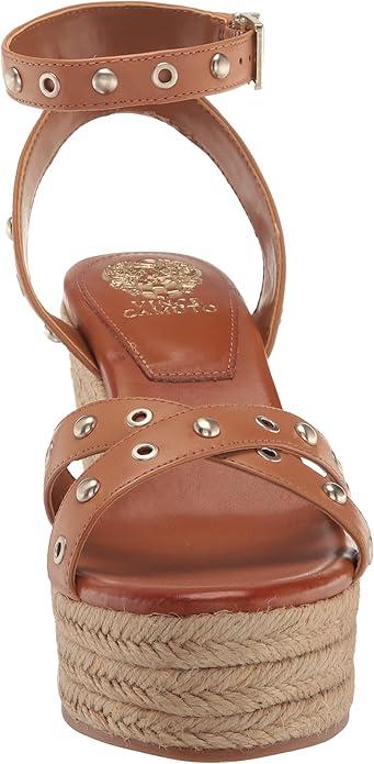Vince Camuto Women's Feegella Espadrille Wedge Sandal, Golden Walnut, Size 9