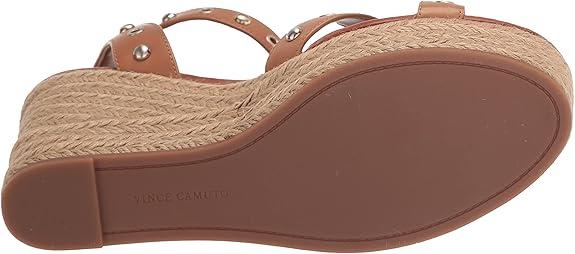 Vince Camuto Women's Feegella Espadrille Wedge Sandal, Golden Walnut, Size 9