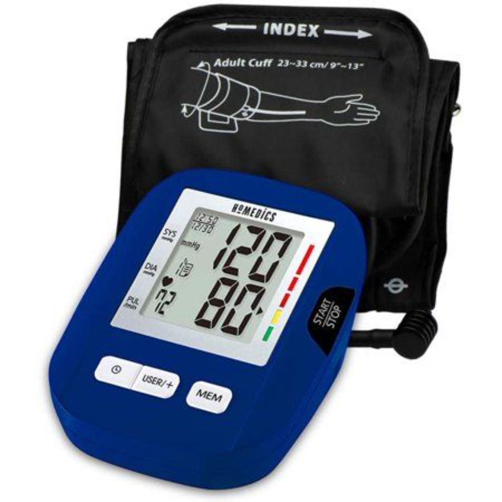 HoMedics Upper Arm Blood Pressure Monitor with Easy One-Touch Operation