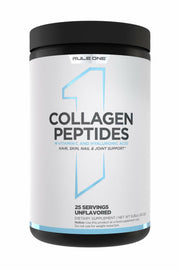 Rule 1 Collagen Peptides Powder w/Vitamin C and Hyaluronic Acid, Unflavored, 25 Servings