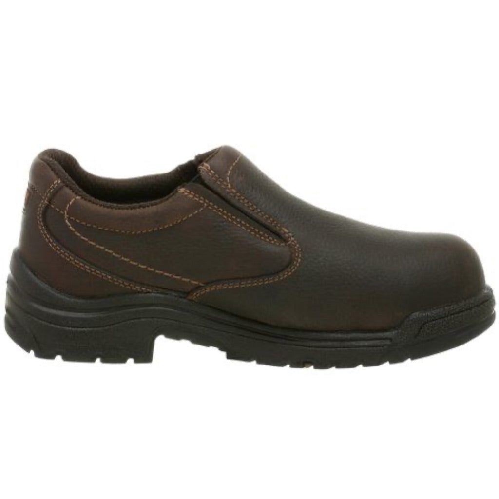 Timberland PRO Men's Titan Slip-On Ally Safety Toe Shoes - Brown, Size 13