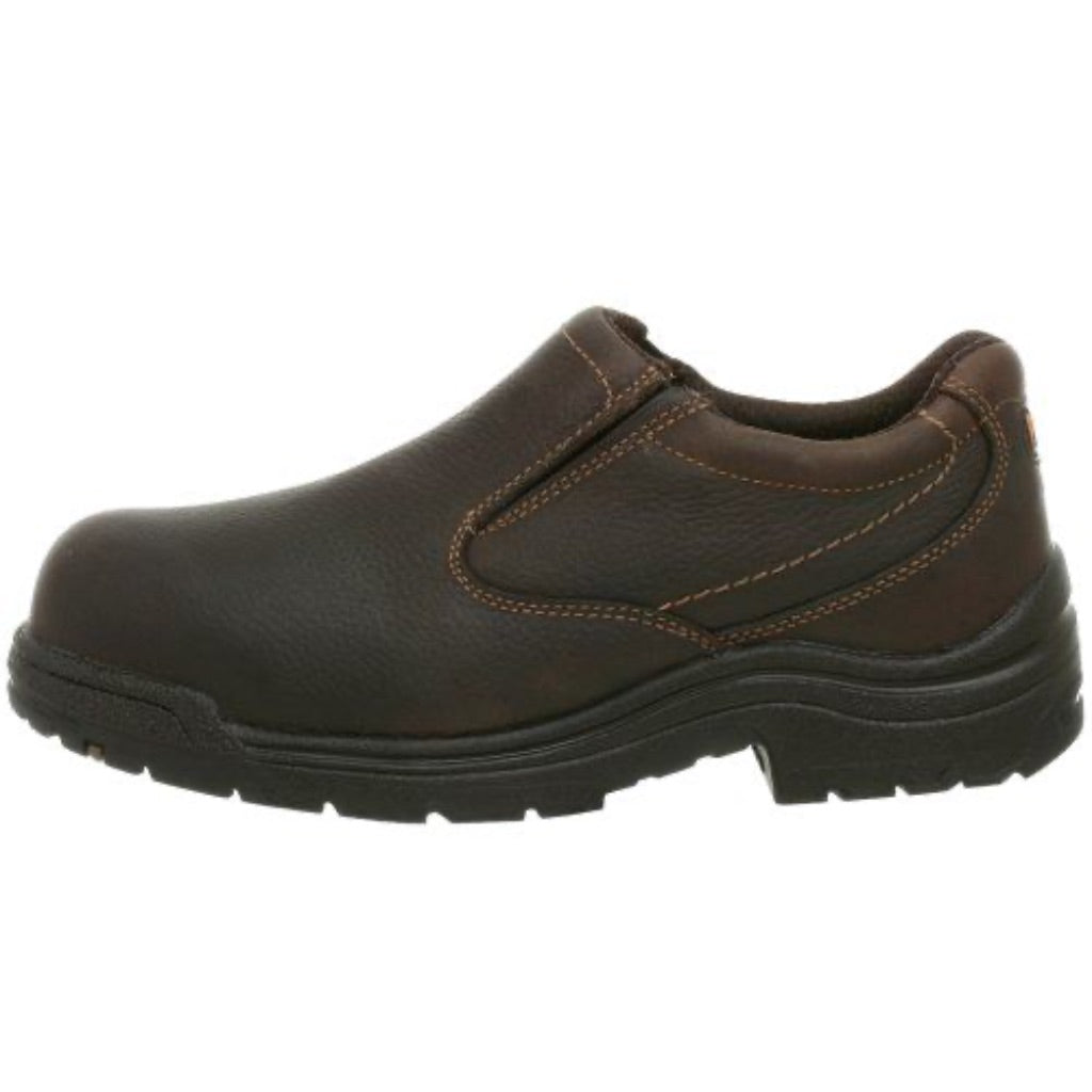Timberland PRO Men's Titan Slip-On Ally Safety Toe Shoes - Brown, Size 13